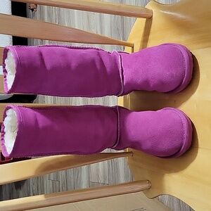 Tall Pink EMU boots